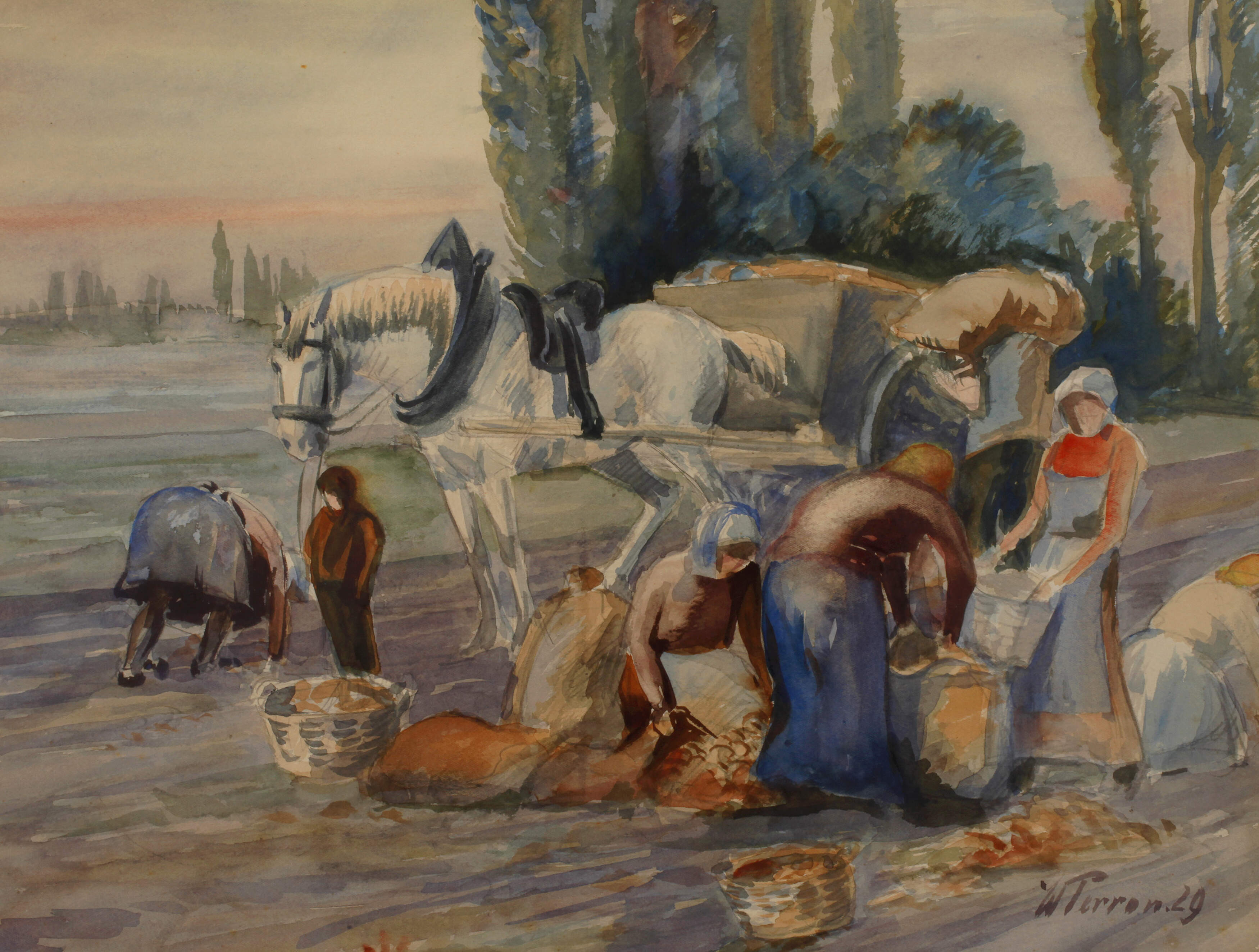 Walter Perron, Kartoffelernte