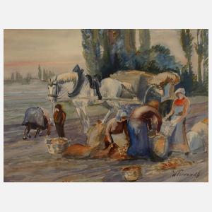 Walter Perron, Kartoffelernte