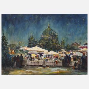 Gottlieb Schimmig, "Berliner Weihnachtsmarkt"