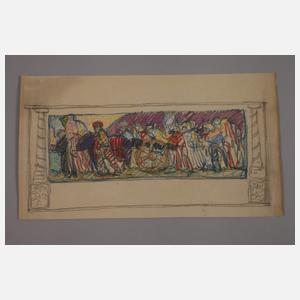 Hans Urban, attr., Freskenentwurf