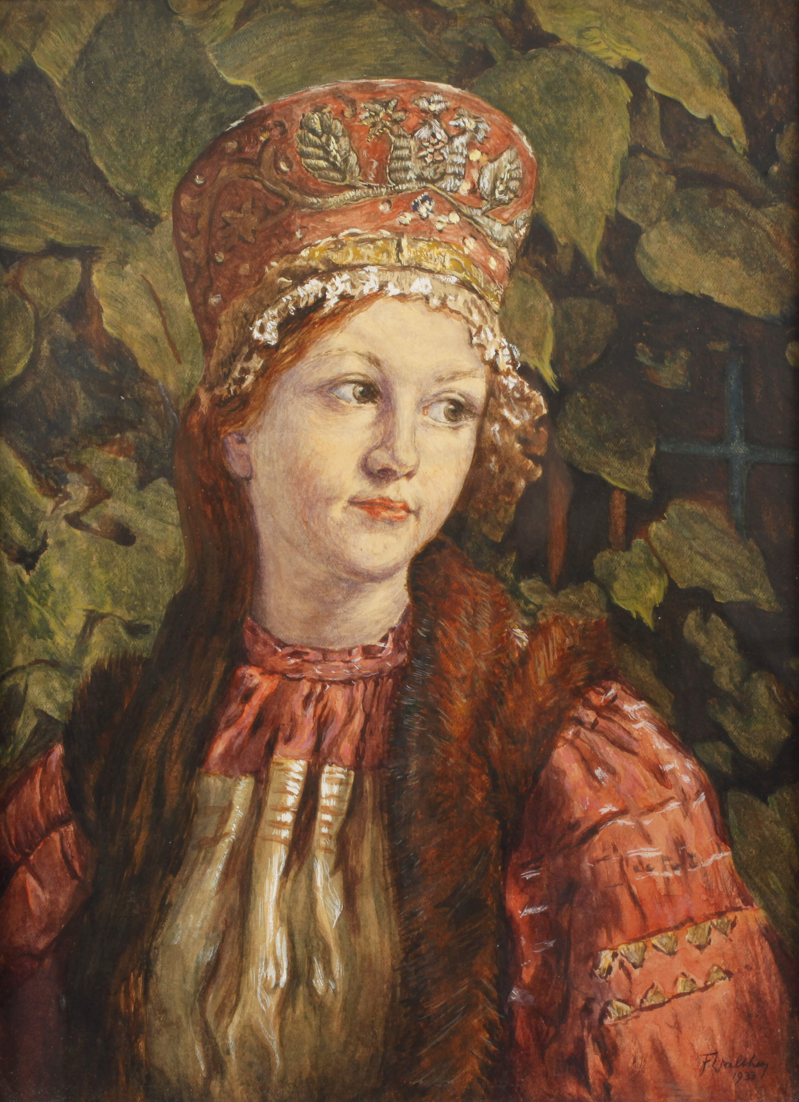 F. Walther, Mädchenportrait