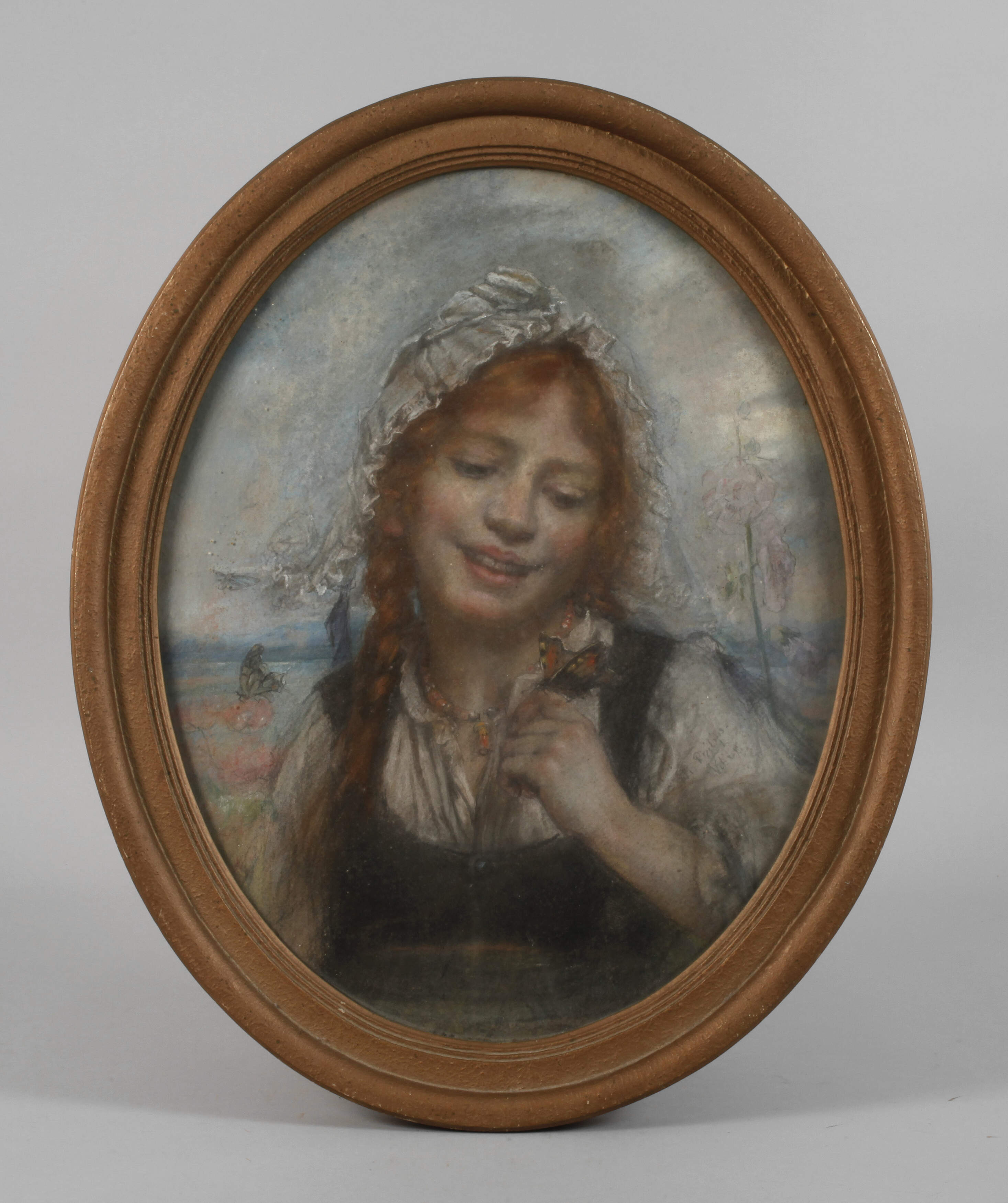 Marie Philips-Weber, Mädchen mit Schmetterling