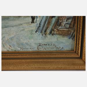 Moritz Wimmer, "Danzig hinter der Johanniskirche"