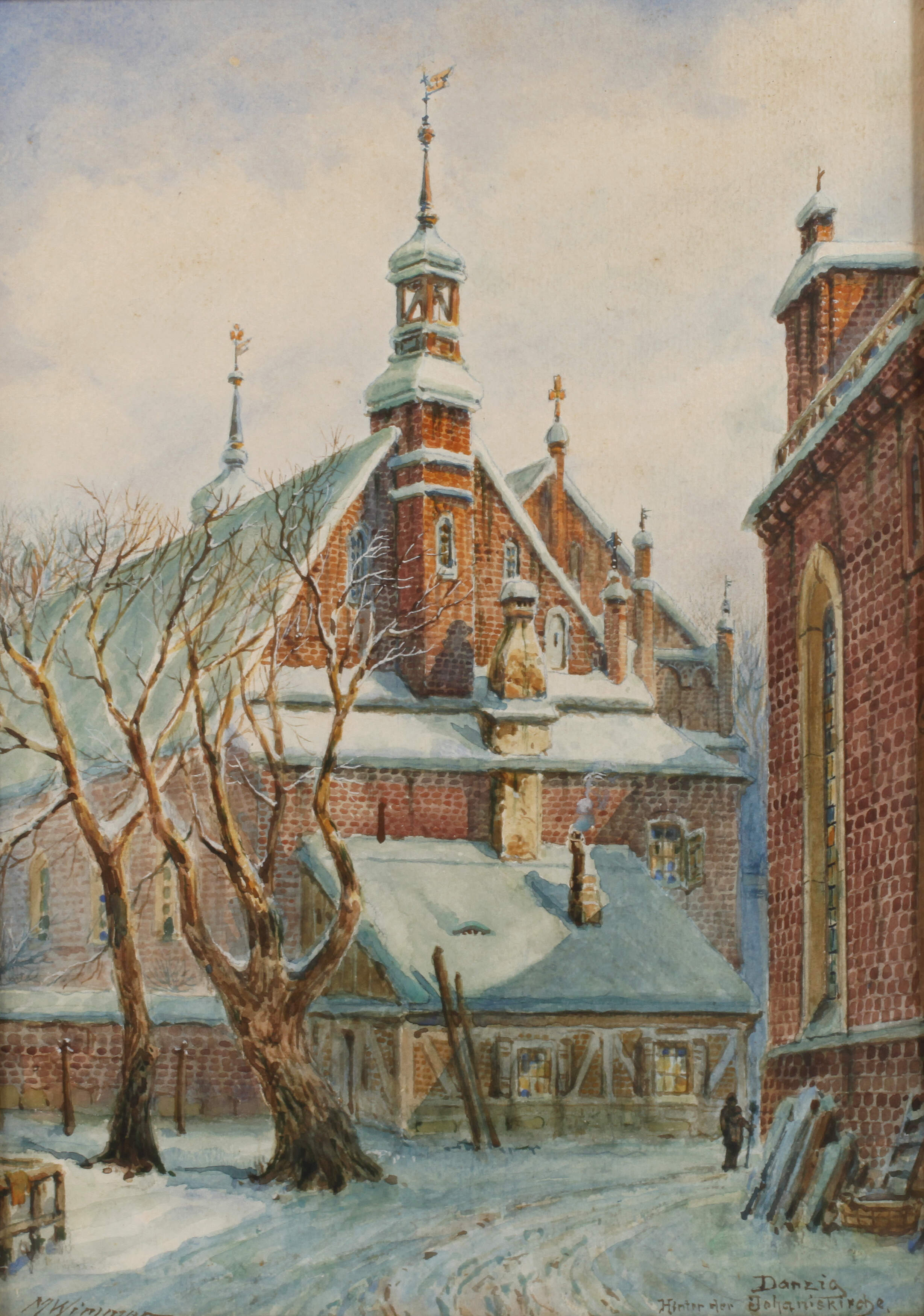 Moritz Wimmer, "Danzig hinter der Johanniskirche"