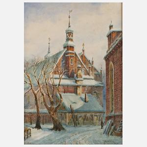 Moritz Wimmer, "Danzig hinter der Johanniskirche"