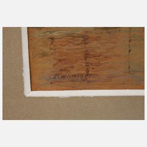 Moritz Wimmer, Mottlau mit dem Krantor in Danzig