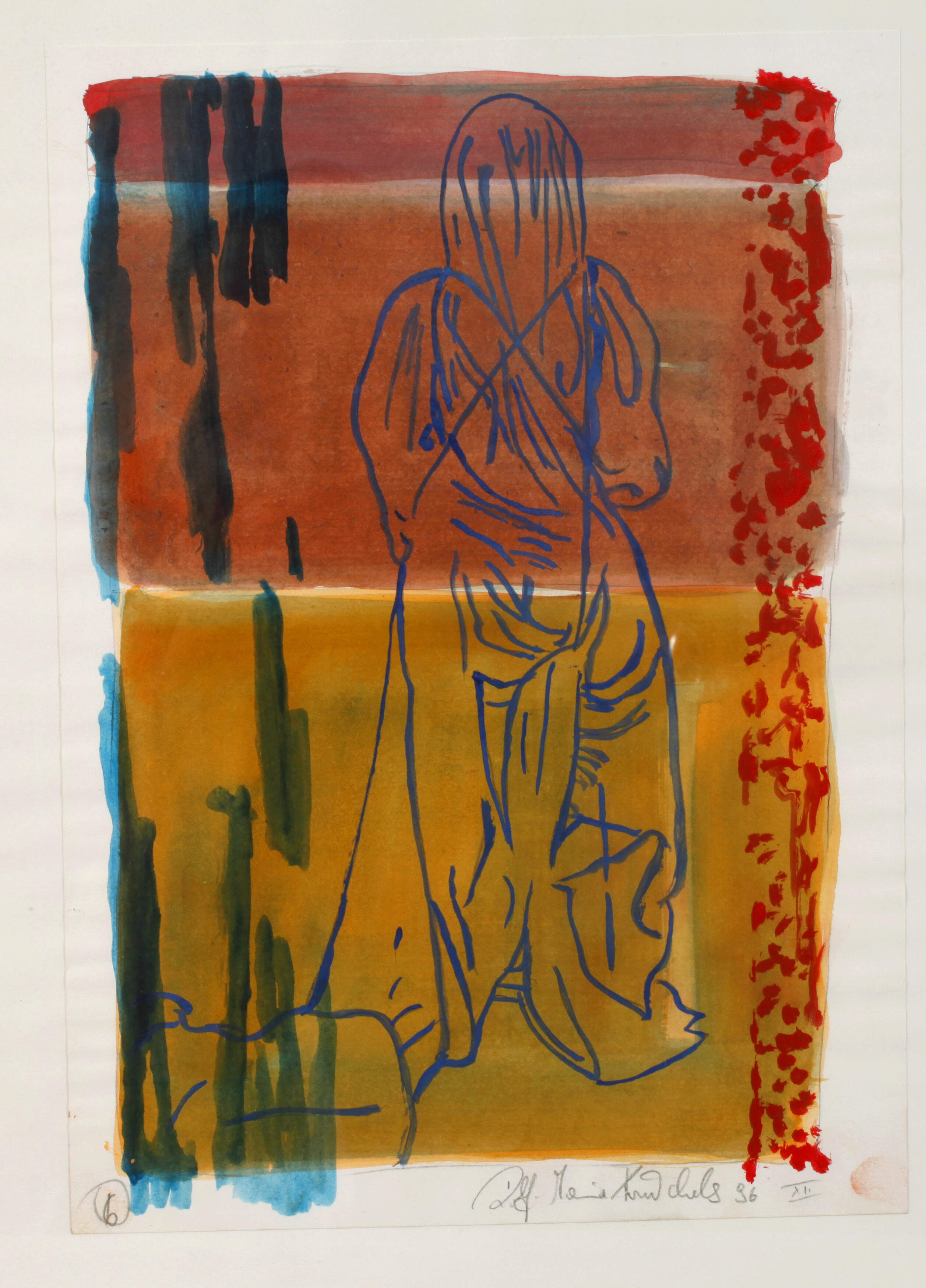 Rolf Maria Krückels, Komposition mit Figur