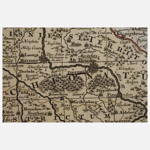 Matthäus Seutter, Kupferstichkarte Sachsen