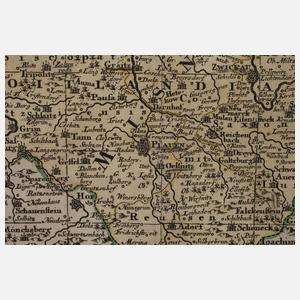 Matthäus Seutter, Kupferstichkarte Sachsen