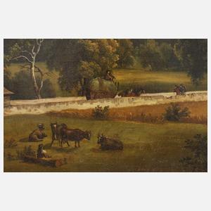 Johann Anton Castell, attr., Gebirgslandschaft