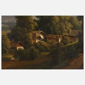 Johann Anton Castell, attr., Gebirgslandschaft