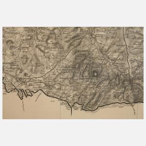 Teilkarte Königreich Sachsen