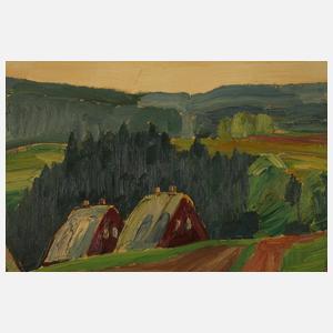 Fredo Bley, "Landschaft im Erzgebirge"