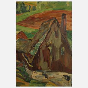 Fredo Bley, "Landschaft im Erzgebirge"