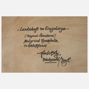 Fredo Bley, "Landschaft im Erzgebirge"