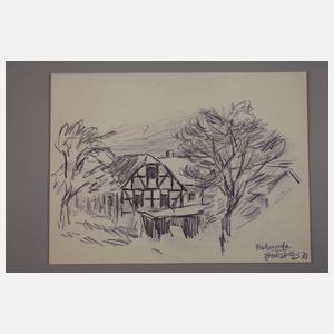 Fredo Bley, "Bauernhof in Foschenroda"