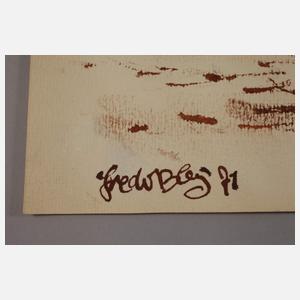 Fredo Bley, Baumgruppe am Weidezaun