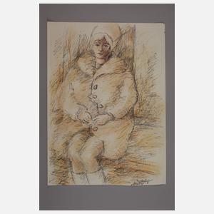 Fredo Bley, Mädchen im Pelzmantel