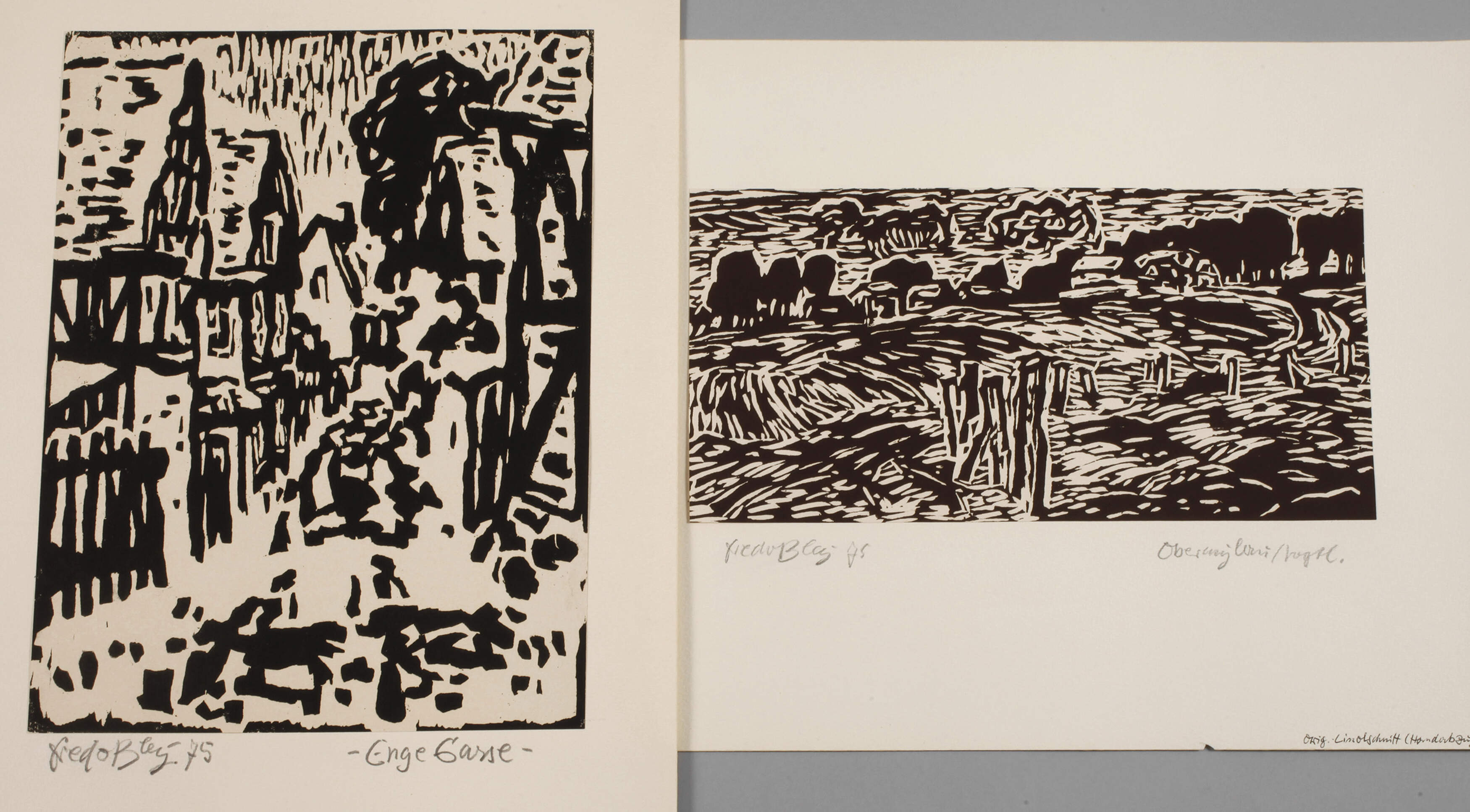 Fredo Bley, Zwei expressive Landschaften