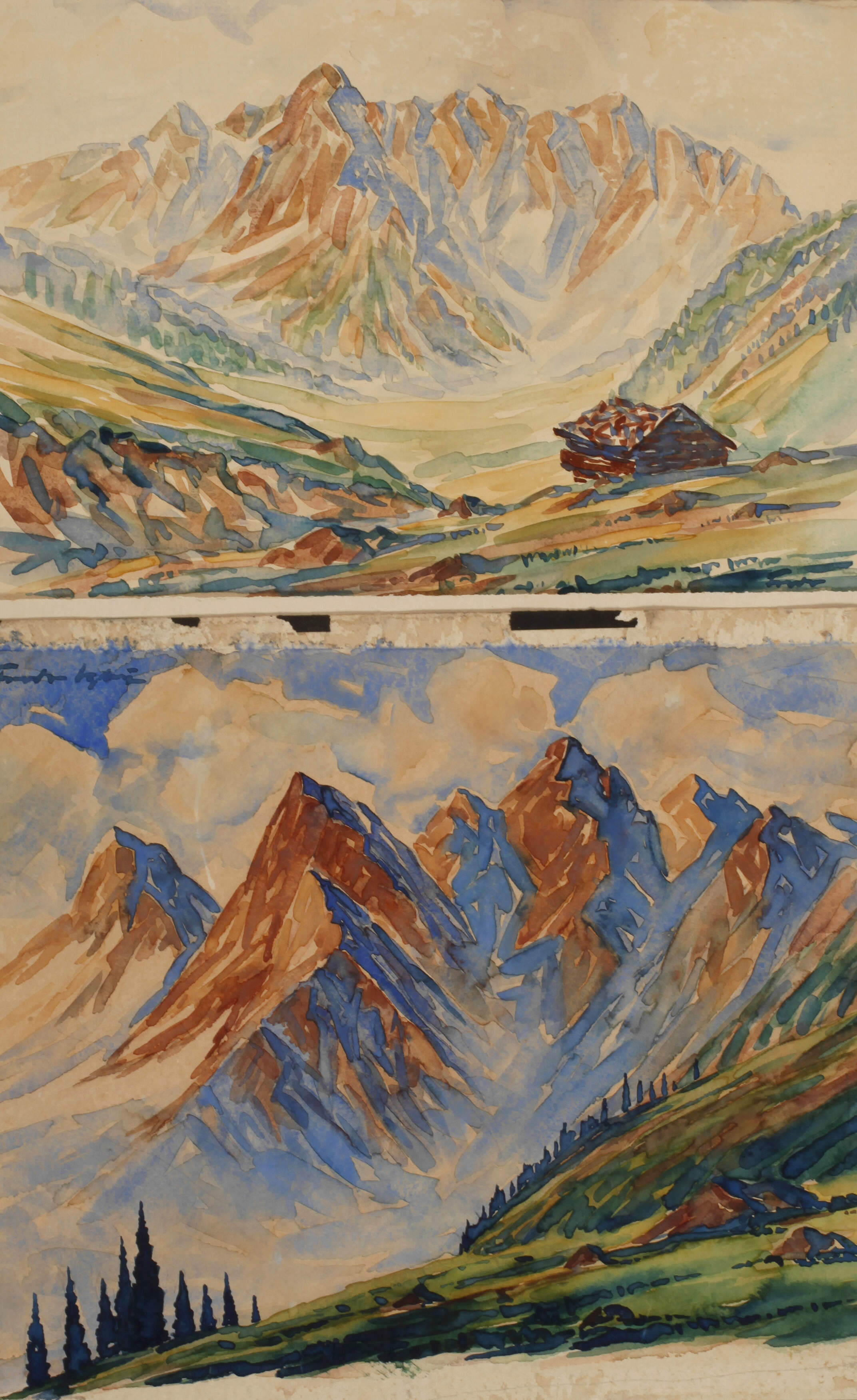 Fredo Bley, Zwei Hochgebirgslandschaften