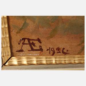 Albin Enders, "Ernte" Hirtenpöhl bei Weischlitz