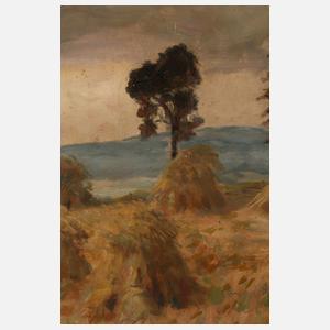 Albin Enders, "Ernte" Hirtenpöhl bei Weischlitz