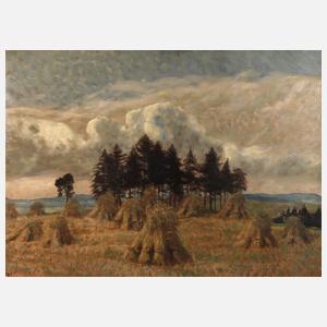 Albin Enders, "Ernte" Hirtenpöhl bei Weischlitz