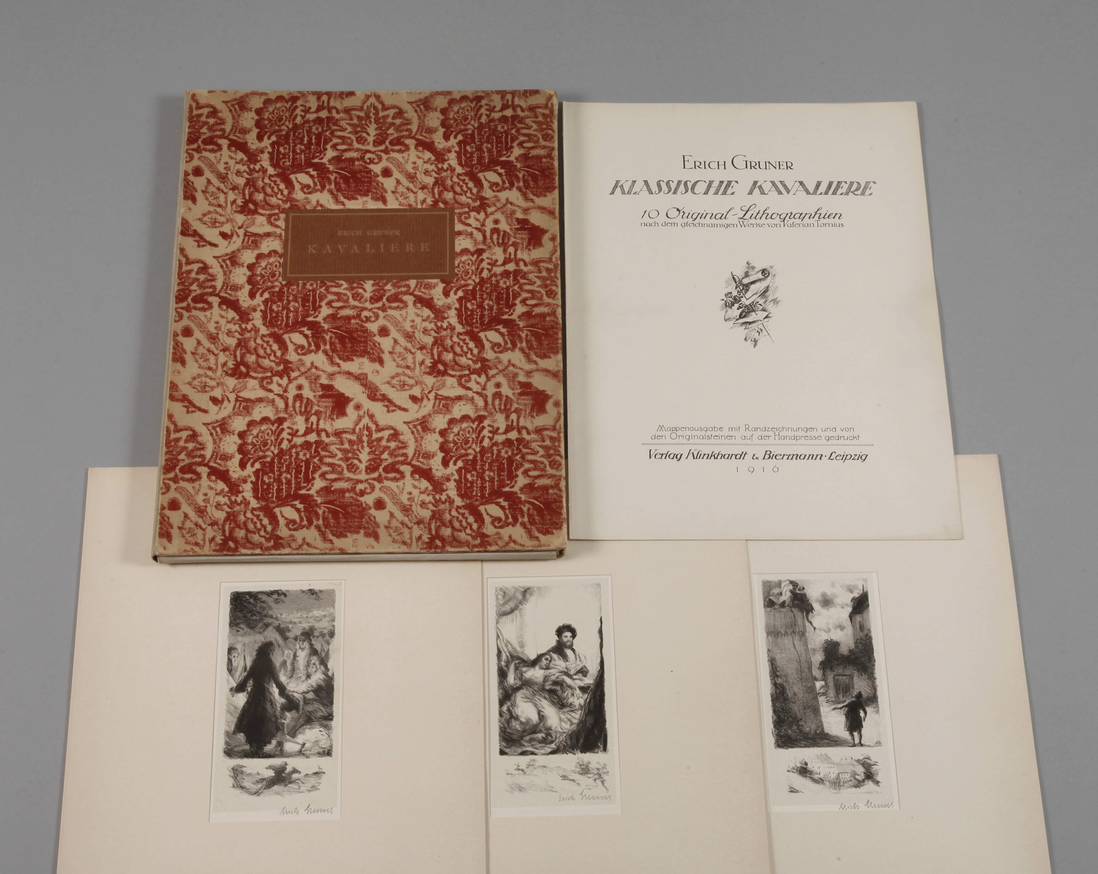 Erich Gruner, Mappenwerk "Klassische Kavaliere"