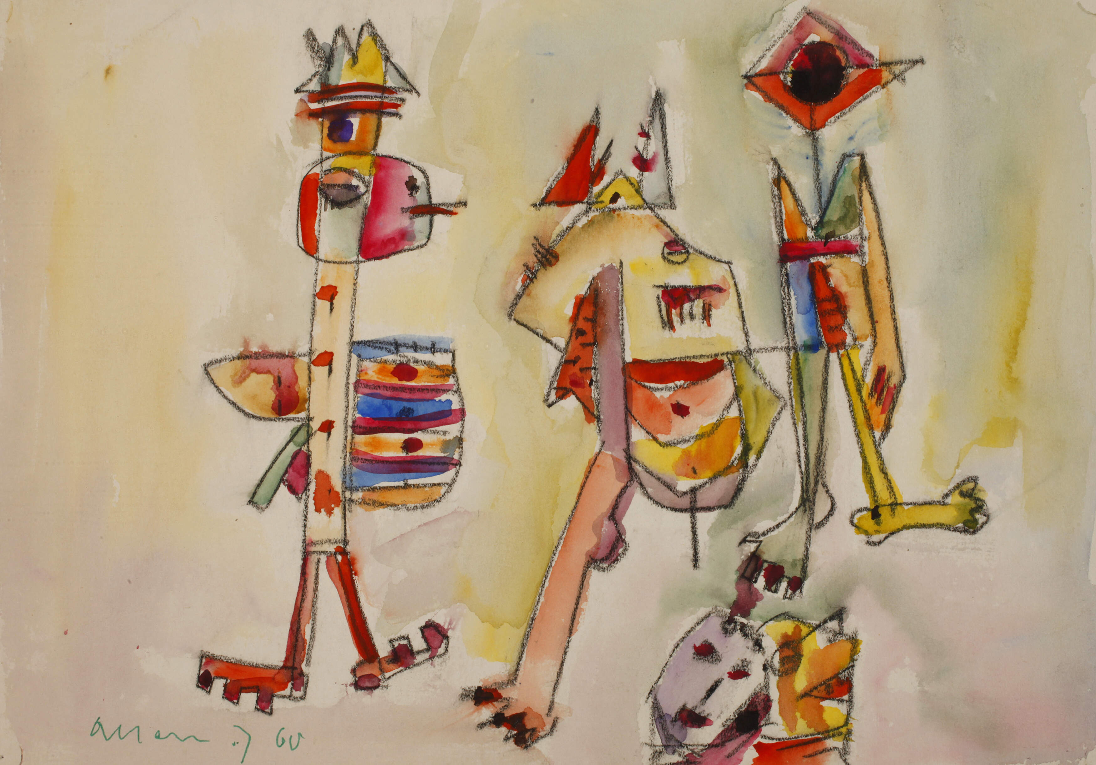 Albert Hennig, Abstrahierte Figuren