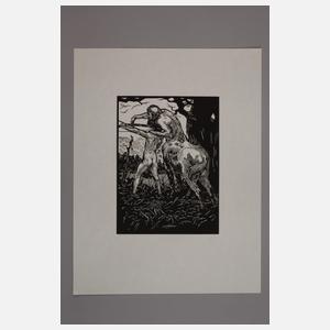 Bruno Héroux, attr., Cheiron und Achilleus