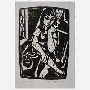 Josef Richter, Mädchen mit Zigarette