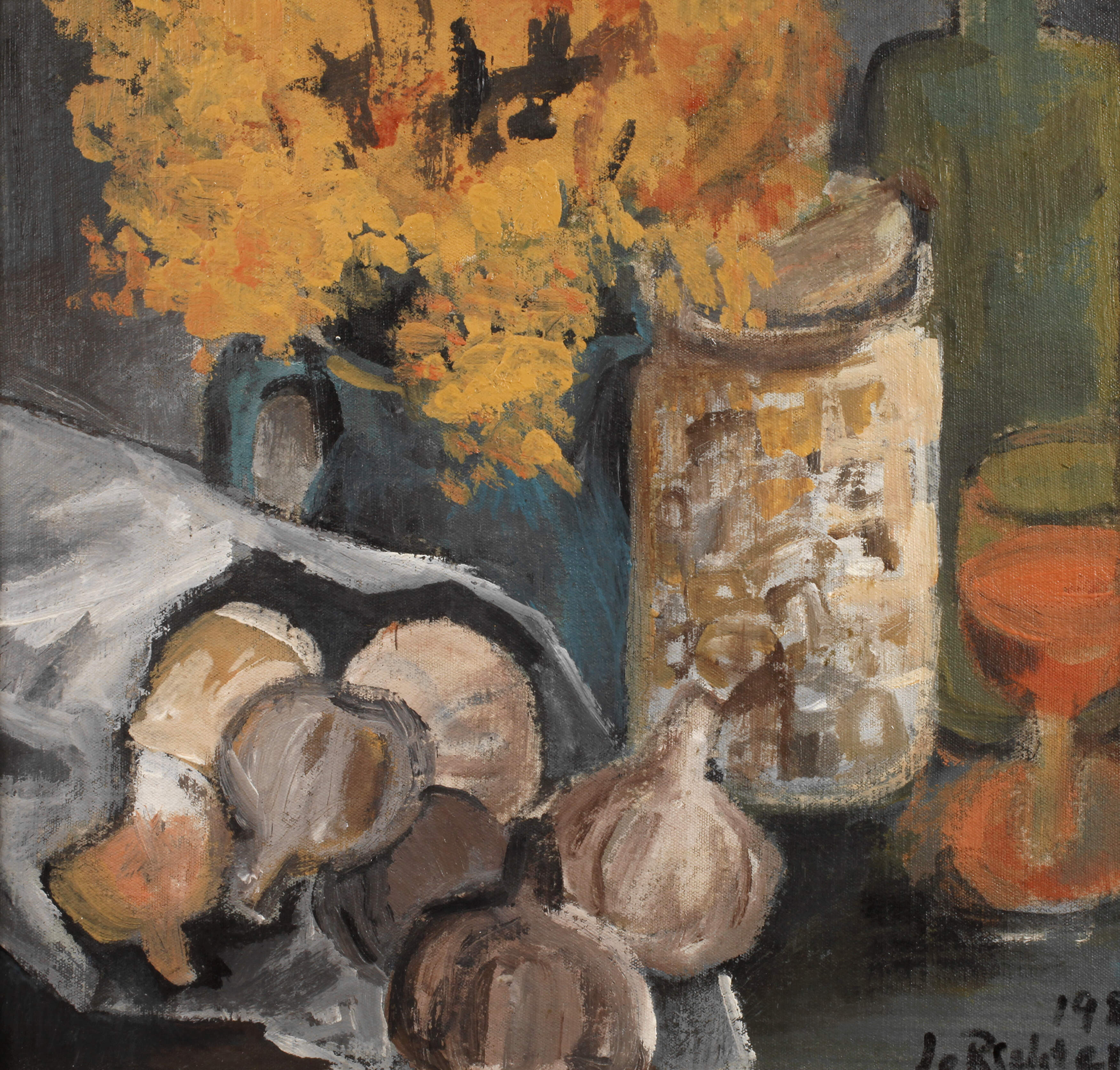 Josef Richter, Stillleben mit Knoblauch