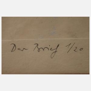 Will Schestak, "Der Brief"