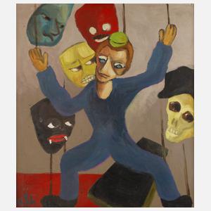 Gerhard Schöpplein, Marionette mit Masken
