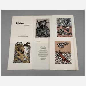 Prof. Lothar Sell, Konvolut Farbholzschnitte