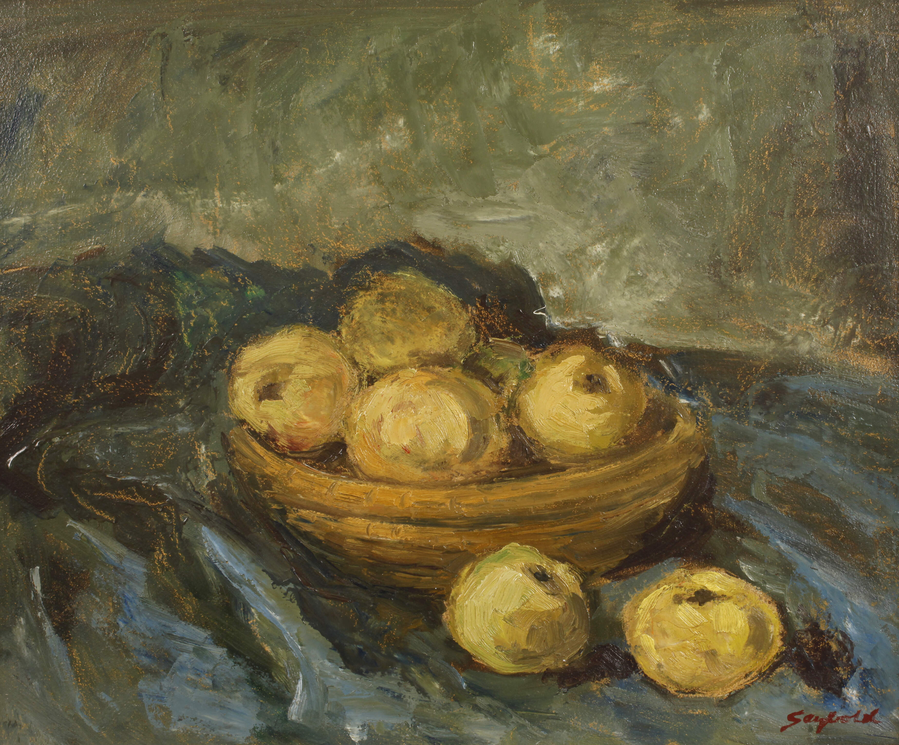 Willy Seybold, Stillleben mit Äpfeln