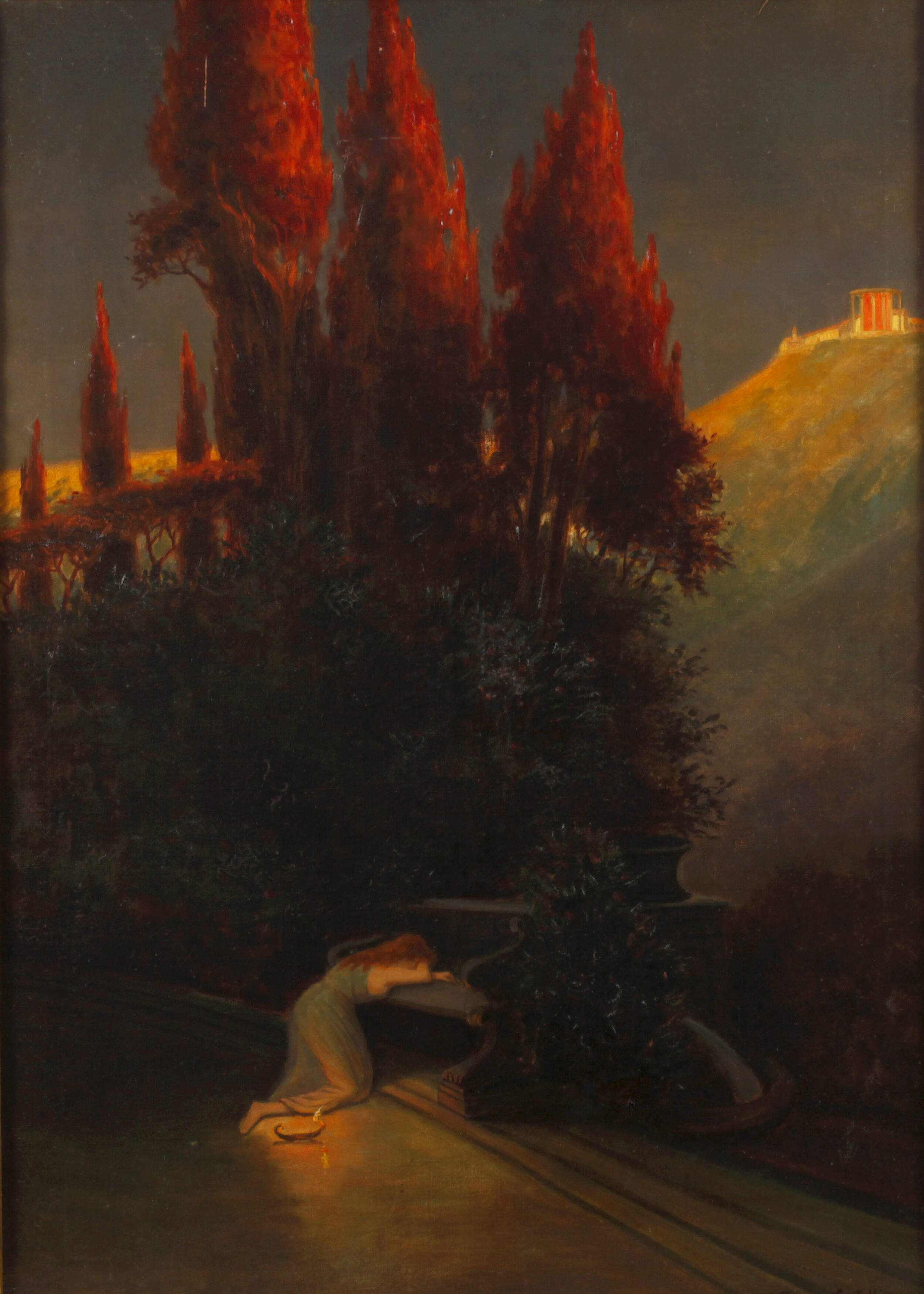 Ernst Oskar Simonson-Castelli, Trauernde Psyche