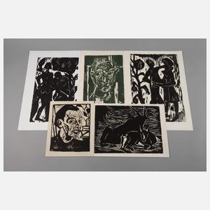 Heinz Tetzner, Konvolut Holzschnitte