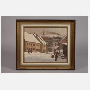 Alfred Tröger, Schneeballschlacht