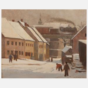 Alfred Tröger, Schneeballschlacht