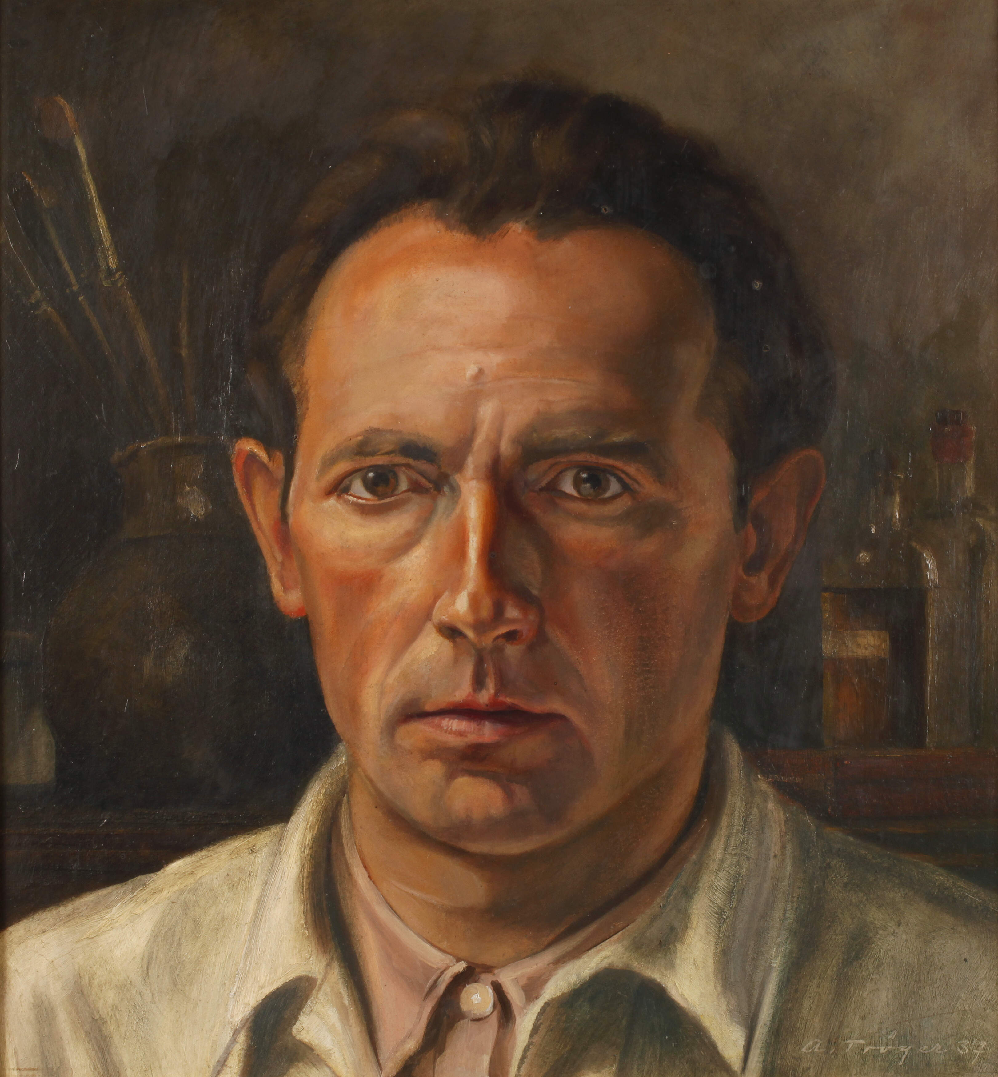 Alfred Tröger, Selbstportrait