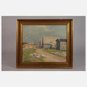 Alfred Tröger, Gänse auf der Dorfstraße