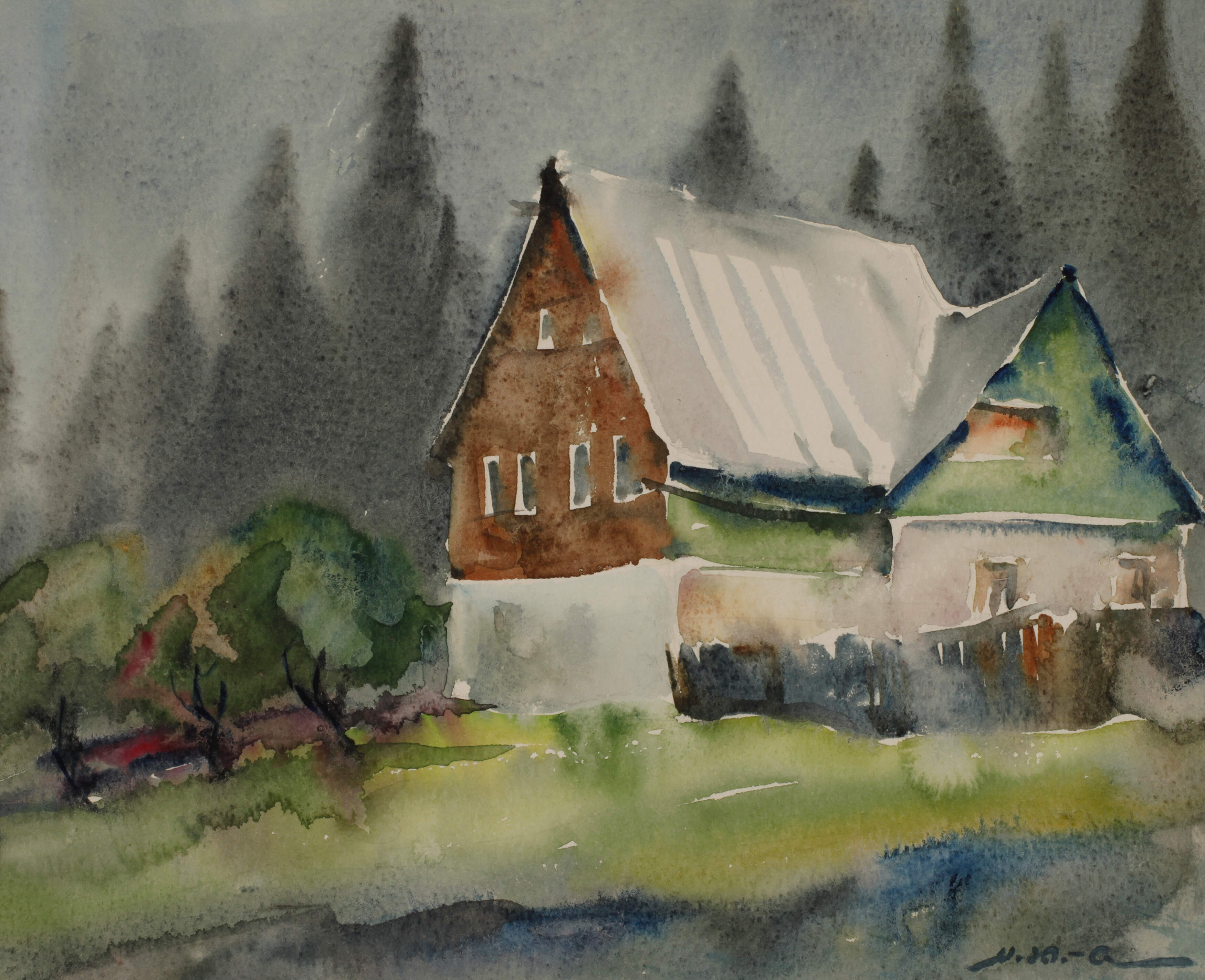 Hans Weiß-Aue, "Regentag..."