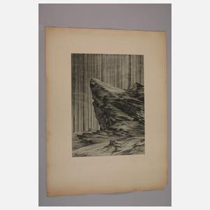 Hans Weiß-Aue, "Felsen an der Morgenleithe"