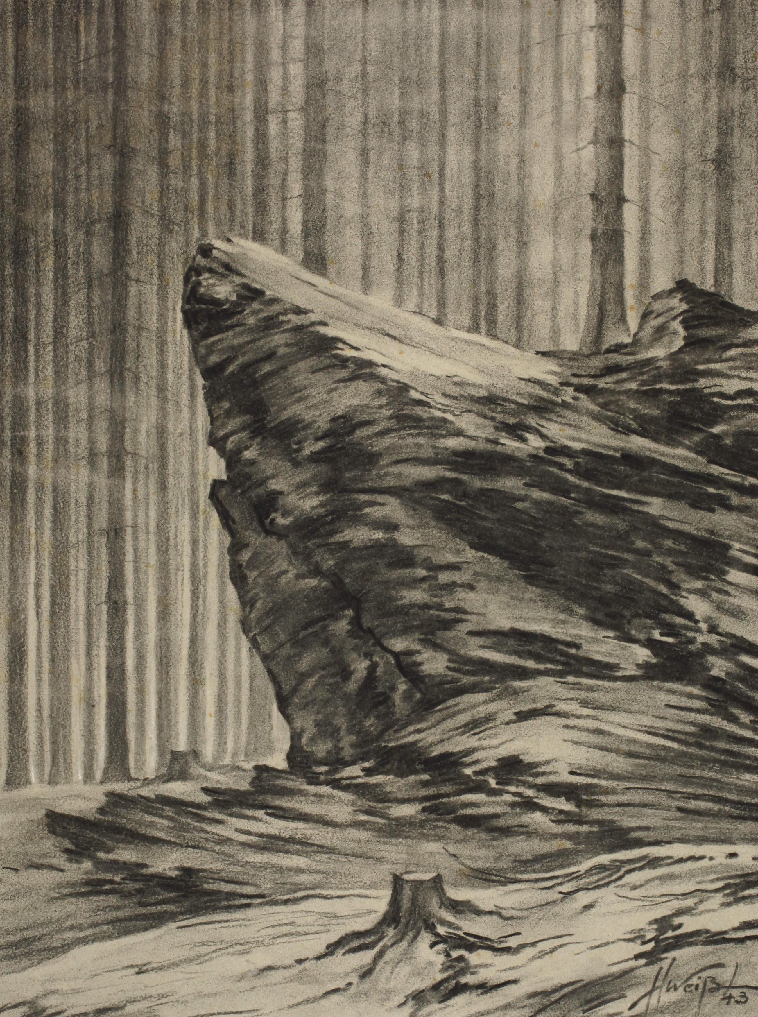 Hans Weiß-Aue, "Felsen an der Morgenleithe"