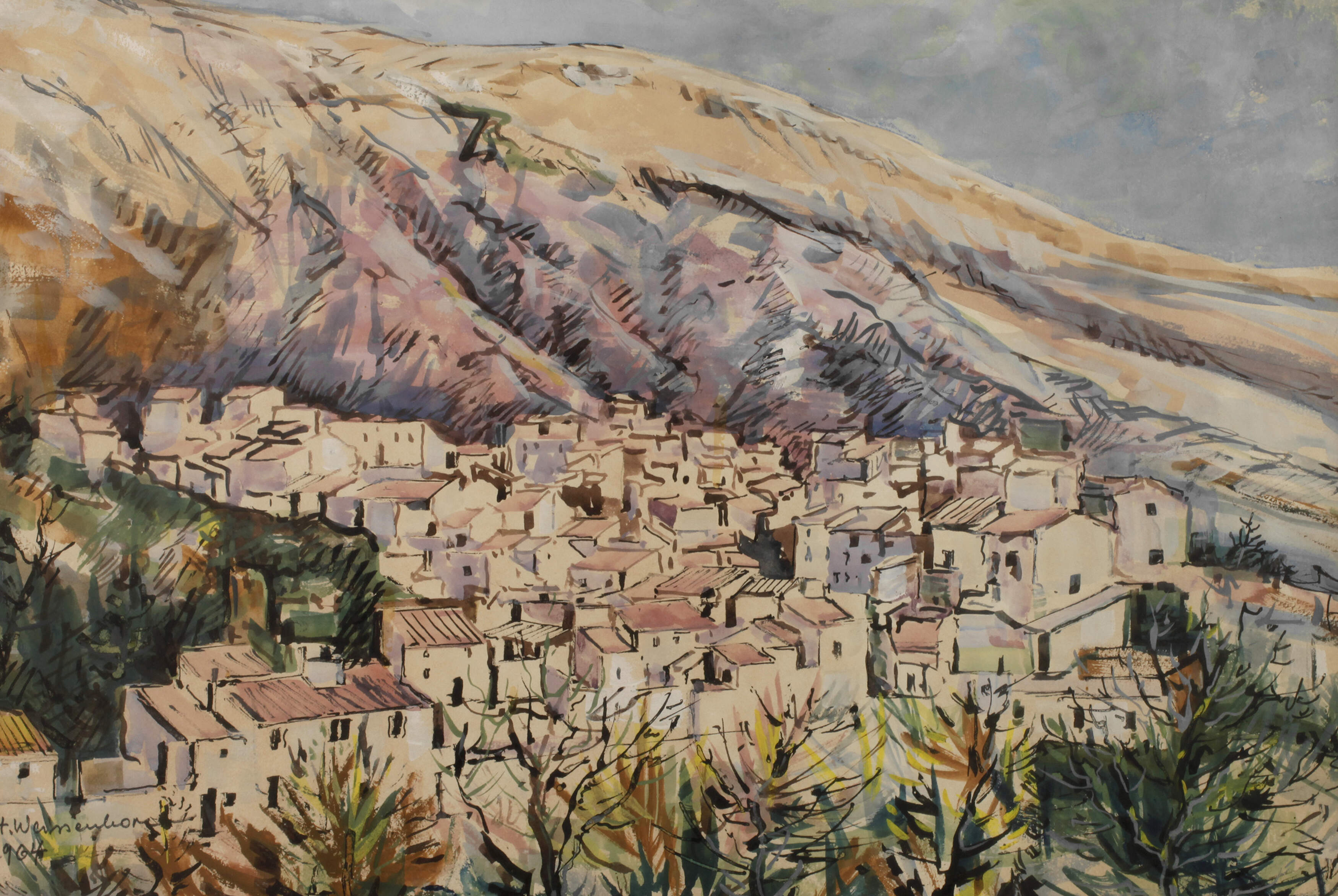 Prof. Hellmuth Weissenborn, "Dorf bei Gnadix"