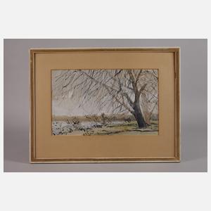 Prof. Hellmuth Weissenborn, "Pappeln am Fluß"