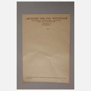 Prof. Kurt Hermann Wittlinger, Teilnachlass