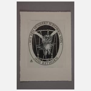 Prof. Baldwin Zettl, Zwölf Graphikkonvolut