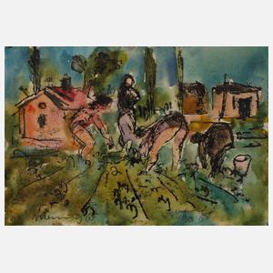 Albert Hennig, Frauen bei der Ernte